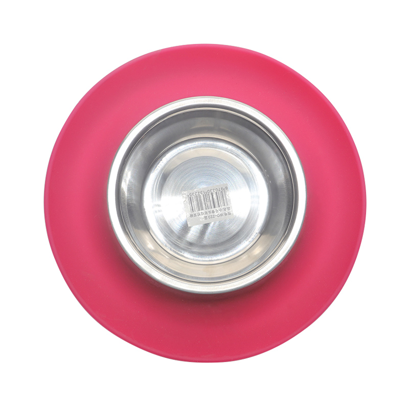 環(huán)保硅膠碗紅綠兩色，可供中小型寵物使用