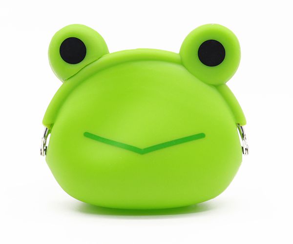 硅膠零錢袋，青蛙硅膠錢包，學(xué)生硅膠錢袋